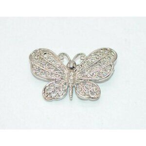 Danecraft Clear Rhinestone Filigree Butterfly